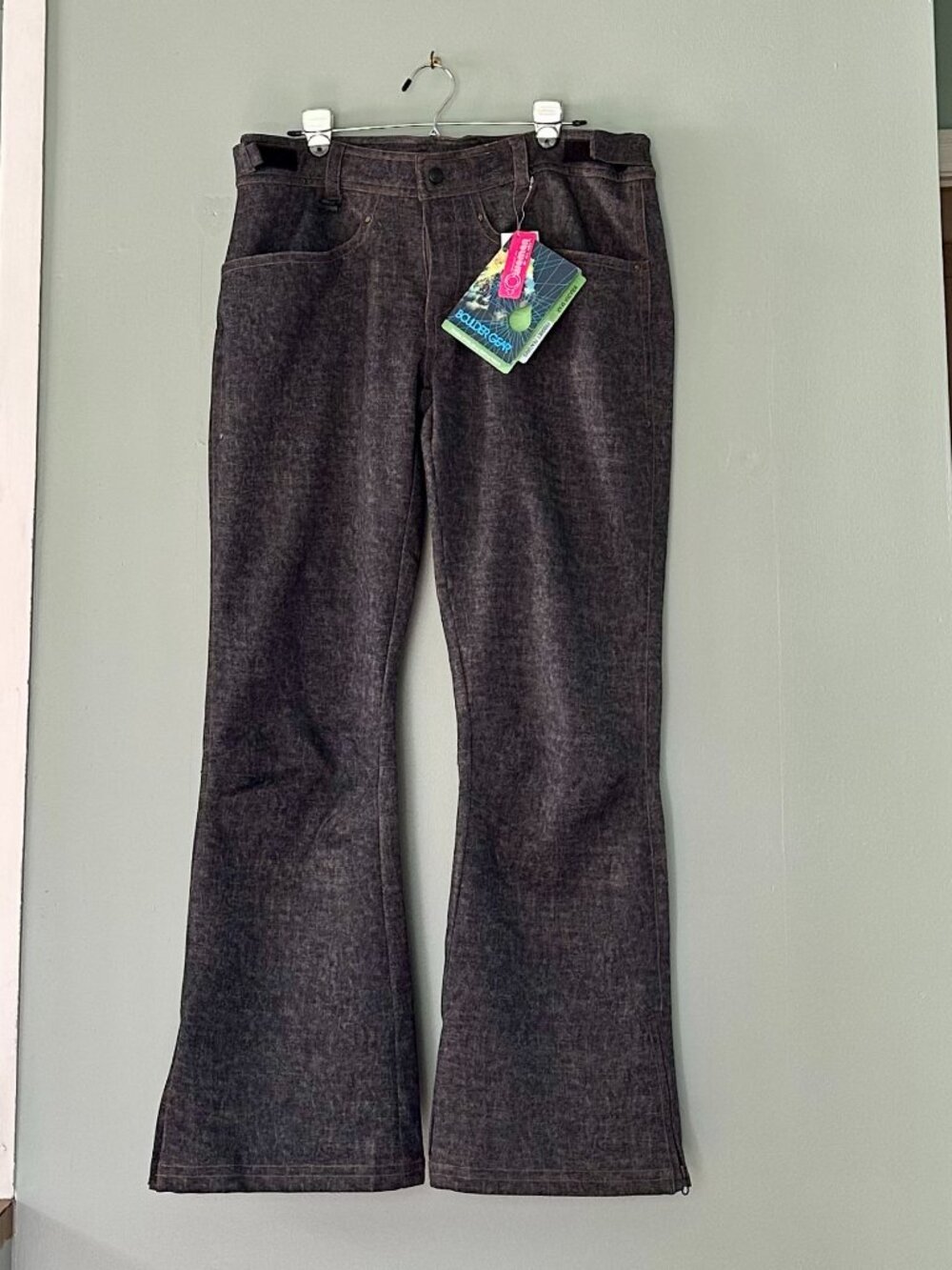NWT Boulder Gear Peak Snow Pants 6704R Denim Print Waterproof Insulated Size 18